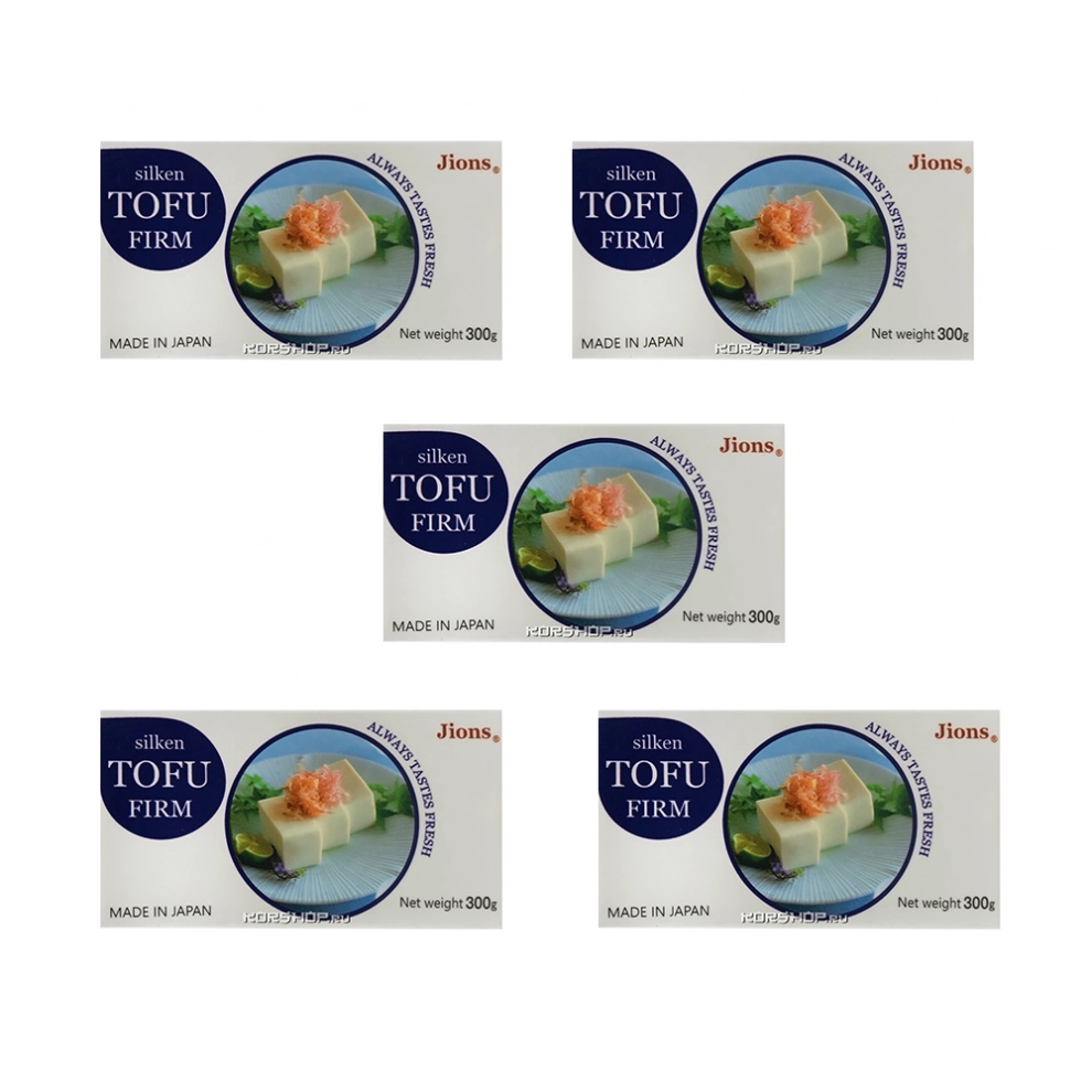 Тофу Silken Tofu Firm Jions, Япония, 5шт x 300 г Тофу Silken Tofu Firm Jions, Япония, 5шт x 300 г