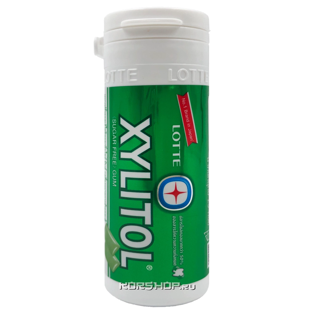 Жевательная резинка Лайм и Мята Xylitol Lime Mint Thai Lotte, Таиланд, 29 г