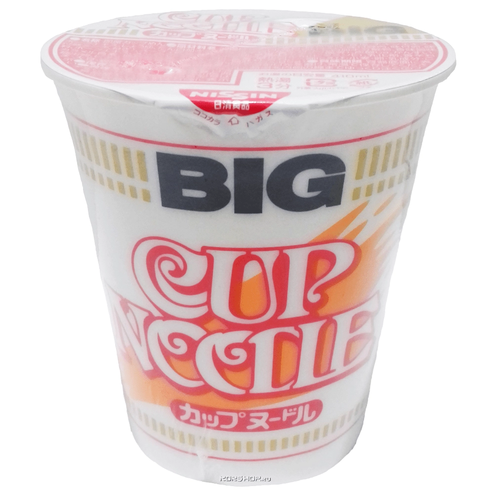 Суп лапша быстрого приготовления со вкусом креветки и соевым соусом Big Nissin, Япония, 100 г