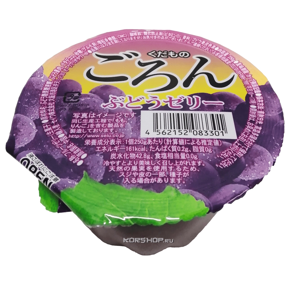 Желе с натуральными фруктами Виноград Sun Star, Япония, 250 г Желе с натуральными фруктами Виноград Sun Star, Япония, 250 г