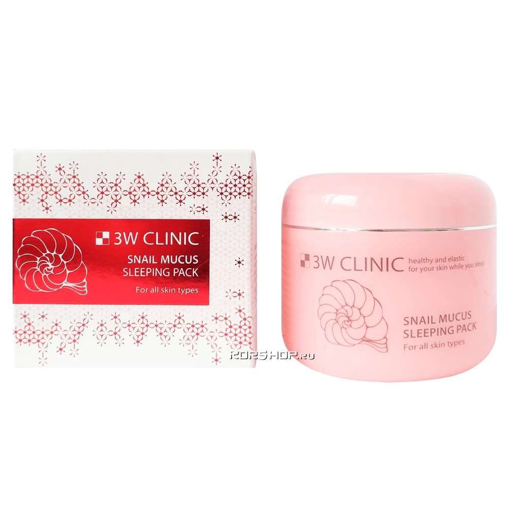 Ночная увлажняющая маска для лица Snail Mucus Sleeping Pack 3W Clinic, Корея, 100 мл Ночная увлажняющая маска для лица Snail Mucus Sleeping Pack 3W Clinic, Корея, 100 мл