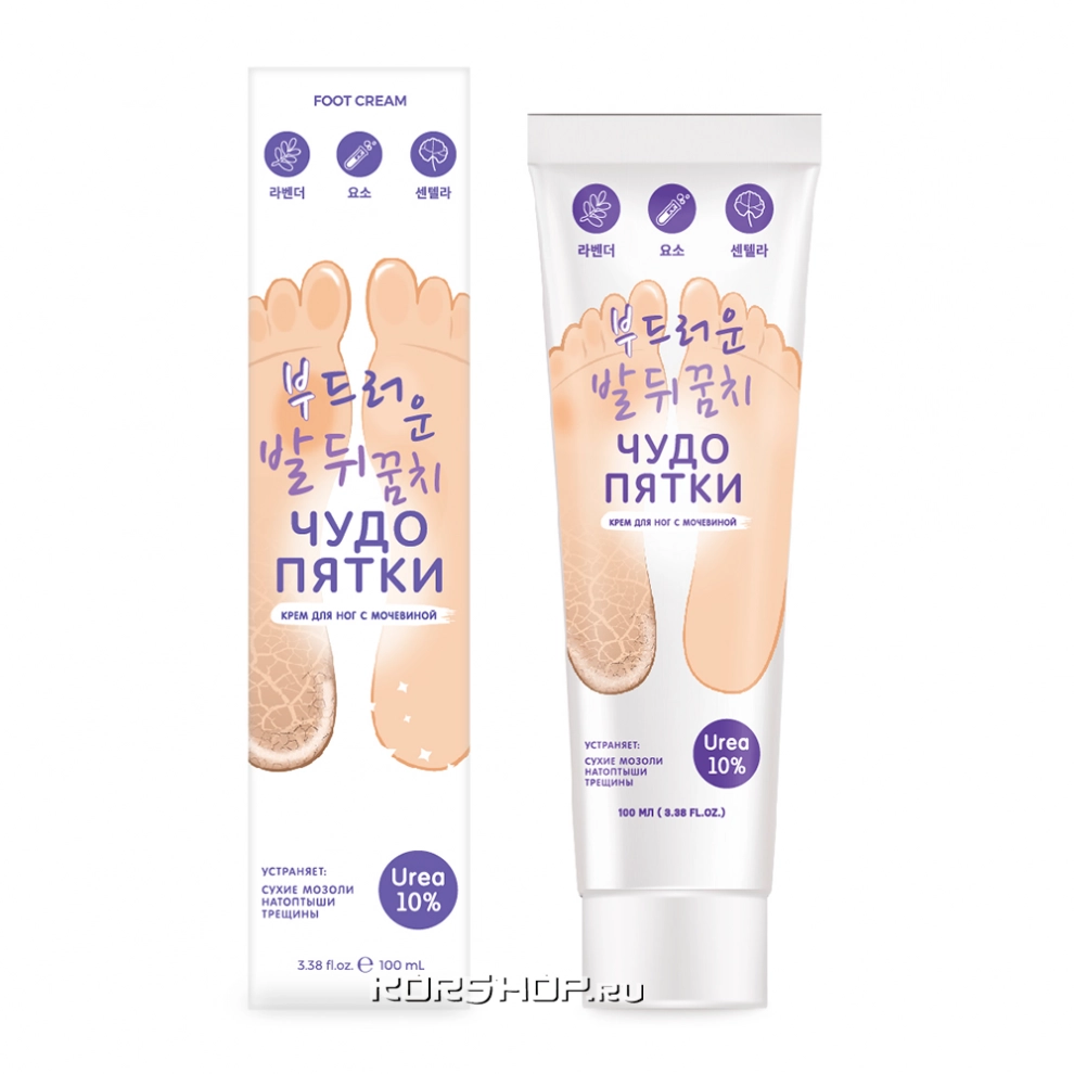 Крем для ног с мочевиной Чудо Пятки, 100 мл