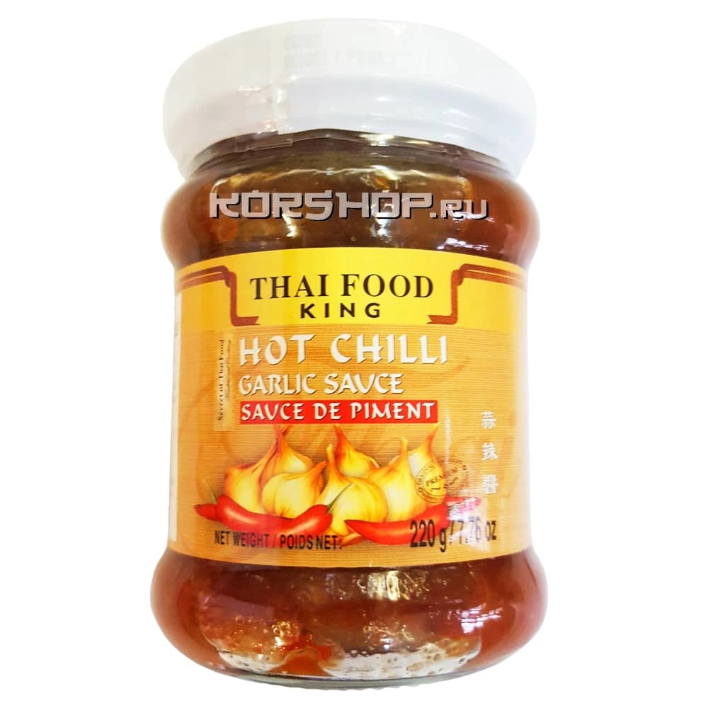Чили соус с чесноком Thai Food King, Таиланд, 220 г Чили соус с чесноком Thai Food King, Таиланд, 220 г