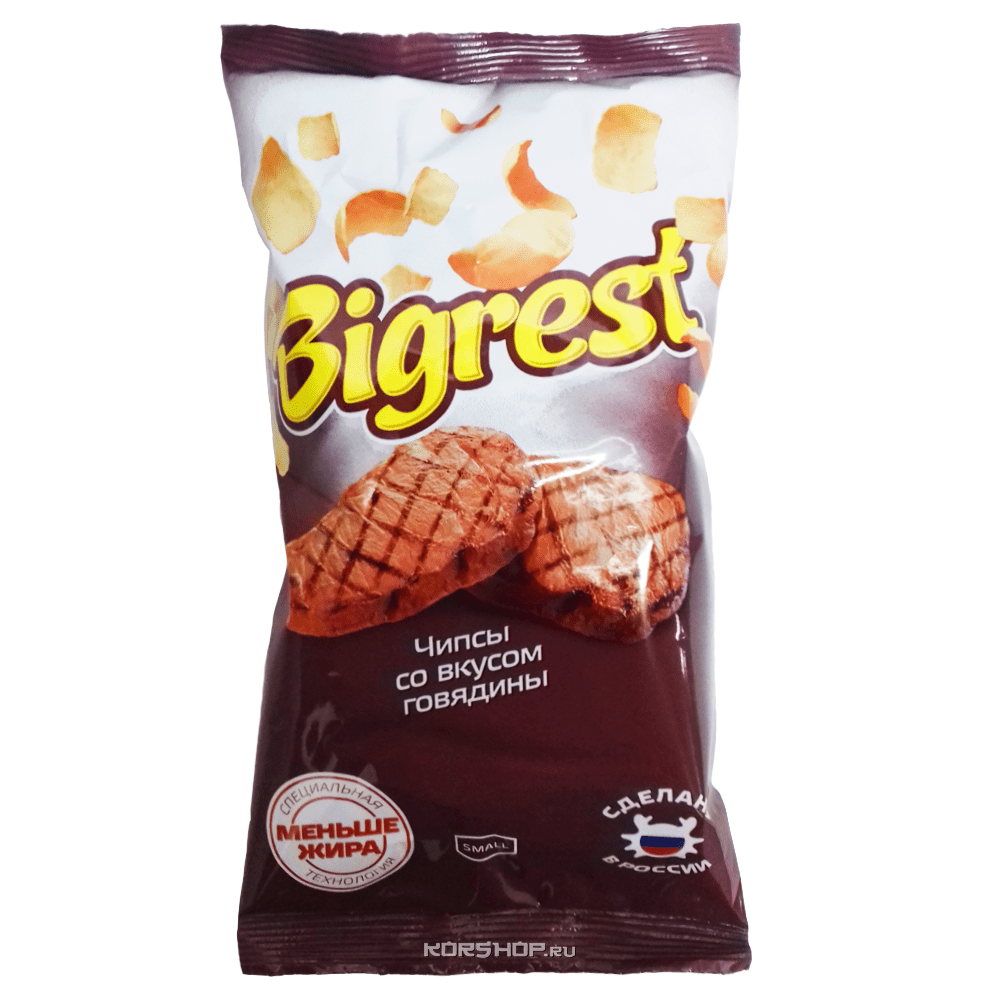 Чипсы со вкусом говядины BigRest, 40 г