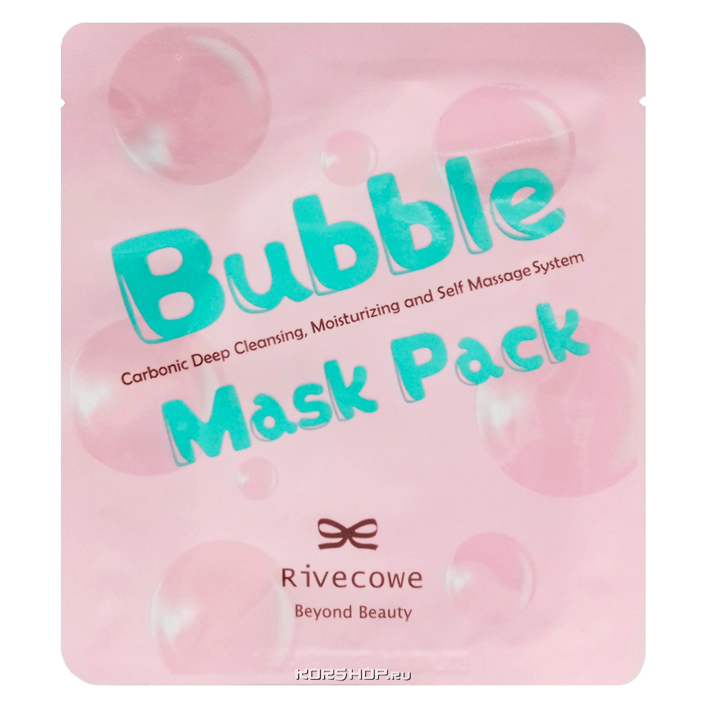 Очищающая маска для лица Bubble Mask Pack Rivecowe Beyond Beauty, Корея, 13 г Очищающая маска для лица Bubble Mask Pack Rivecowe Beyond Beauty, Корея, 13 г