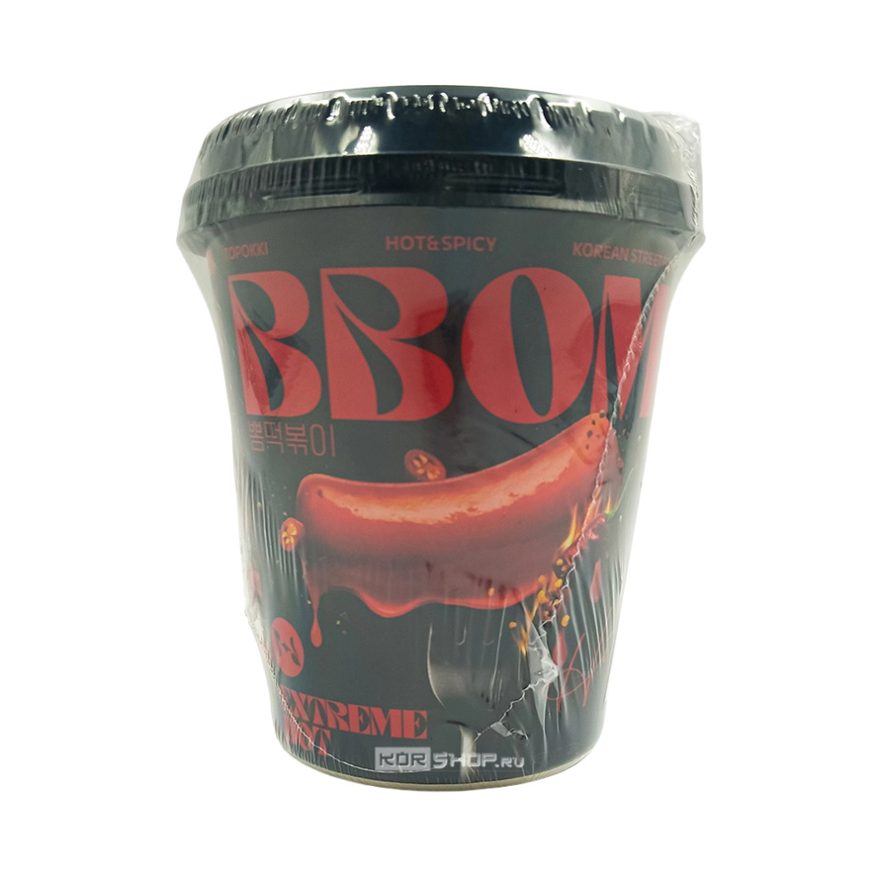 Токпокки с экстремально острым соусом (стакан) BBOM, Корея, 139 г