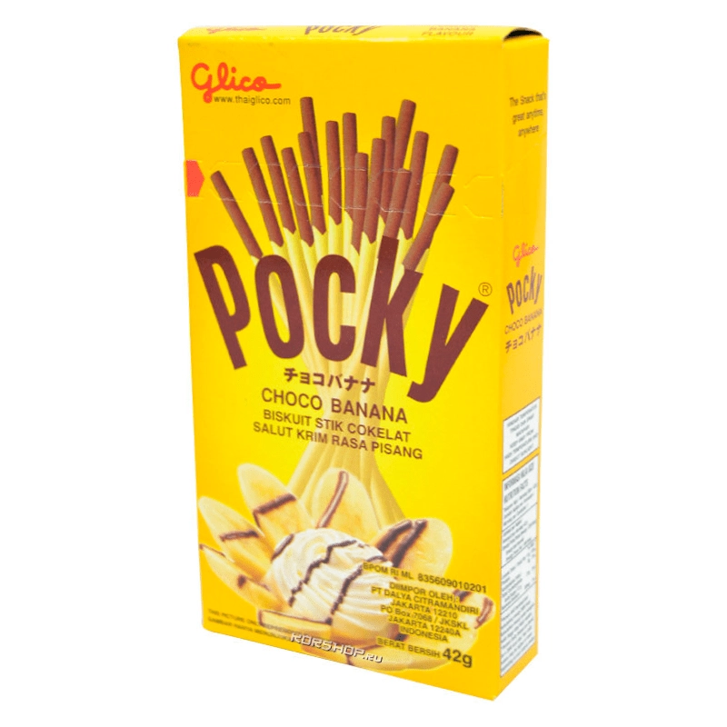 Шоколадные палочки Choco Banana Pocky Glico, Таиланд, 42 г Шоколадные палочки Choco Banana Pocky Glico, Таиланд, 42 г