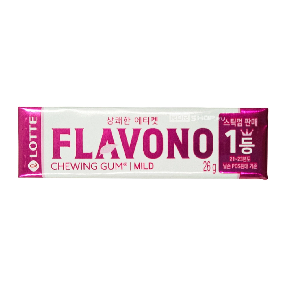 Жевательная резинка Mild Flavono Lotte, Корея, 26 г