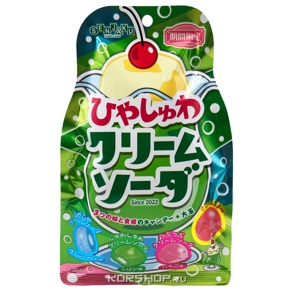 Карамель Крем-Сода (ассорти) Senjaku, Япония, 75 г