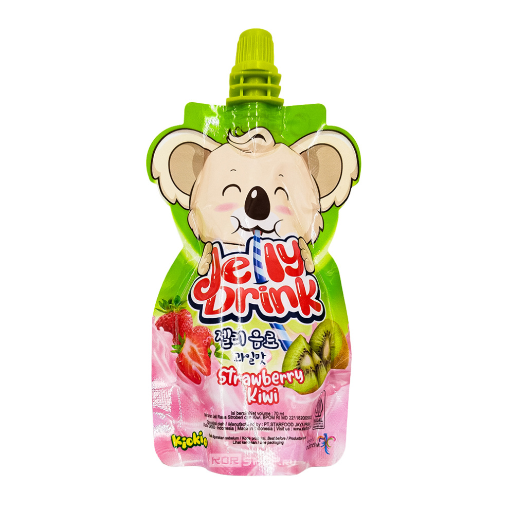 Желе питьевое со вкусом клубники и киви Jelly Drink KioKio, Индонезия, 70 мл