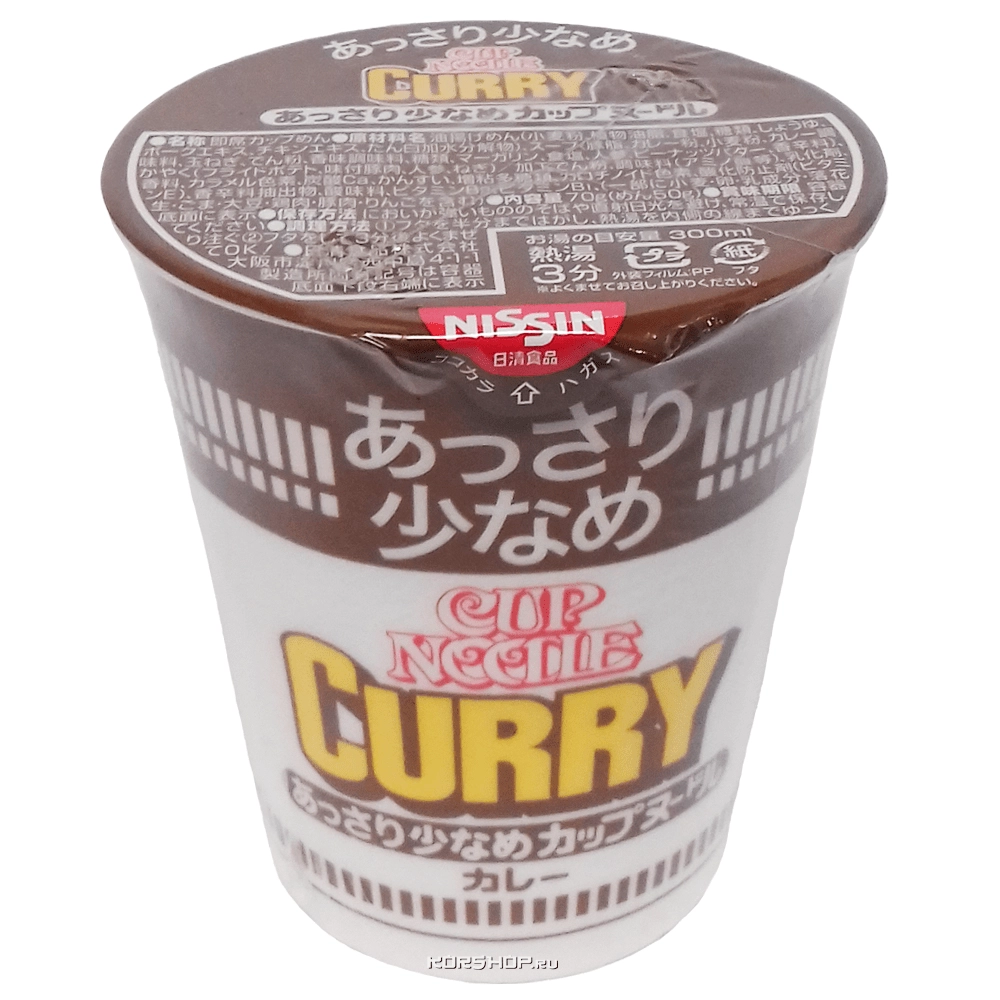 Суп-лапша б\п с карри Nissin, Япония, 70 г