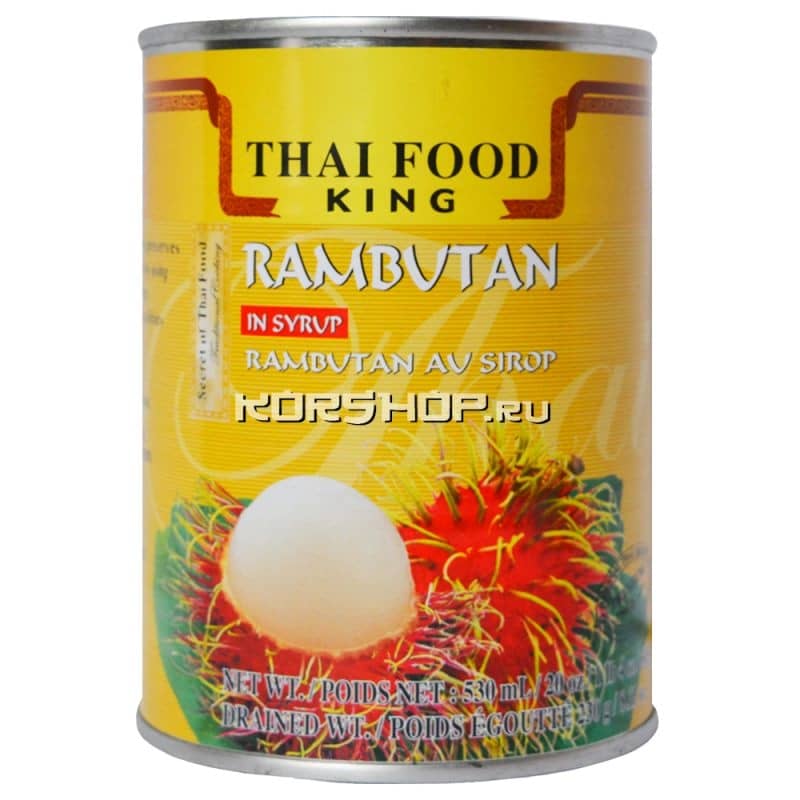 Рамбутан в сиропе Thai Food King, Таиланд, 565 г...