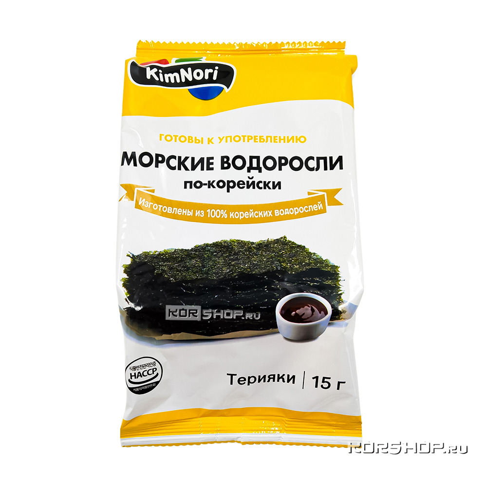 Жареная хрустящая морская капуста со вкусом соуса терияки КимНори / KimNori, Корея, 15 г Жареная хрустящая морская капуста со вкусом соуса терияки КимНори / KimNori, Корея, 15 г