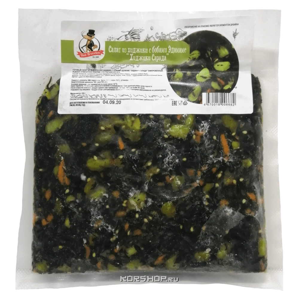 Салат из водорослей хиджики с бобами Эдамаме Don Kreveton, 200 г