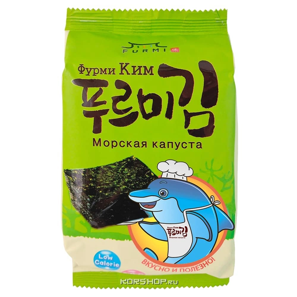 Блок (6 уп. по 10 г) Морская капуста (22 листа) Furmi Kim, Корея, 10 г х 6 шт.