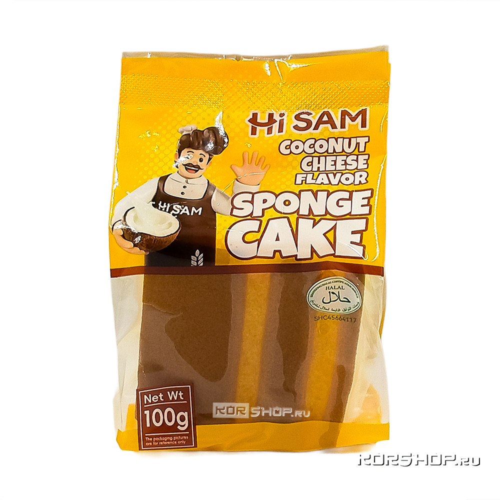 Бисквит со вкусом кокоса и сыра «Привет, Сэм» / Hi Sam, Китай, 100 г