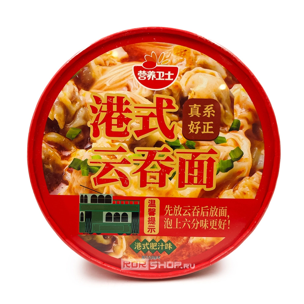 Лапша б/п с вонтонами в супе в гонконгском стиле Yingyang Weishi, Китай, 134,7 г Лапша б/п с вонтонами в супе в гонконгском стиле Yingyang Weishi, Китай, 134,7 г