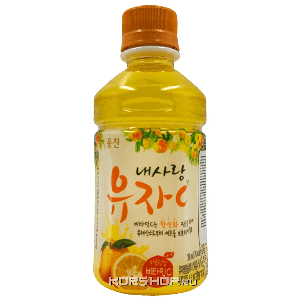 Напиток с цитроном юдзу и витамином С Woongjin, Корея, 280 мл.