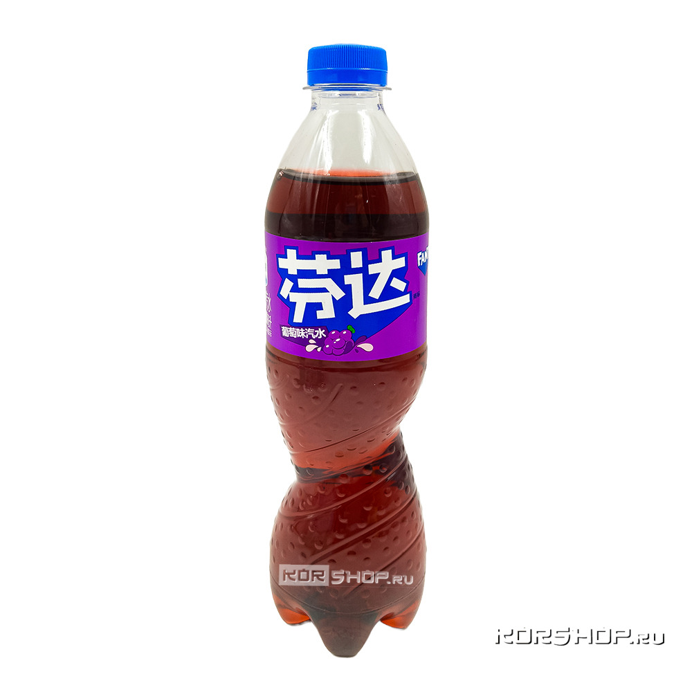Напиток б/а газированный «Фанта Виноград» (Fanta Grape) Cofco, Китай, 500 мл