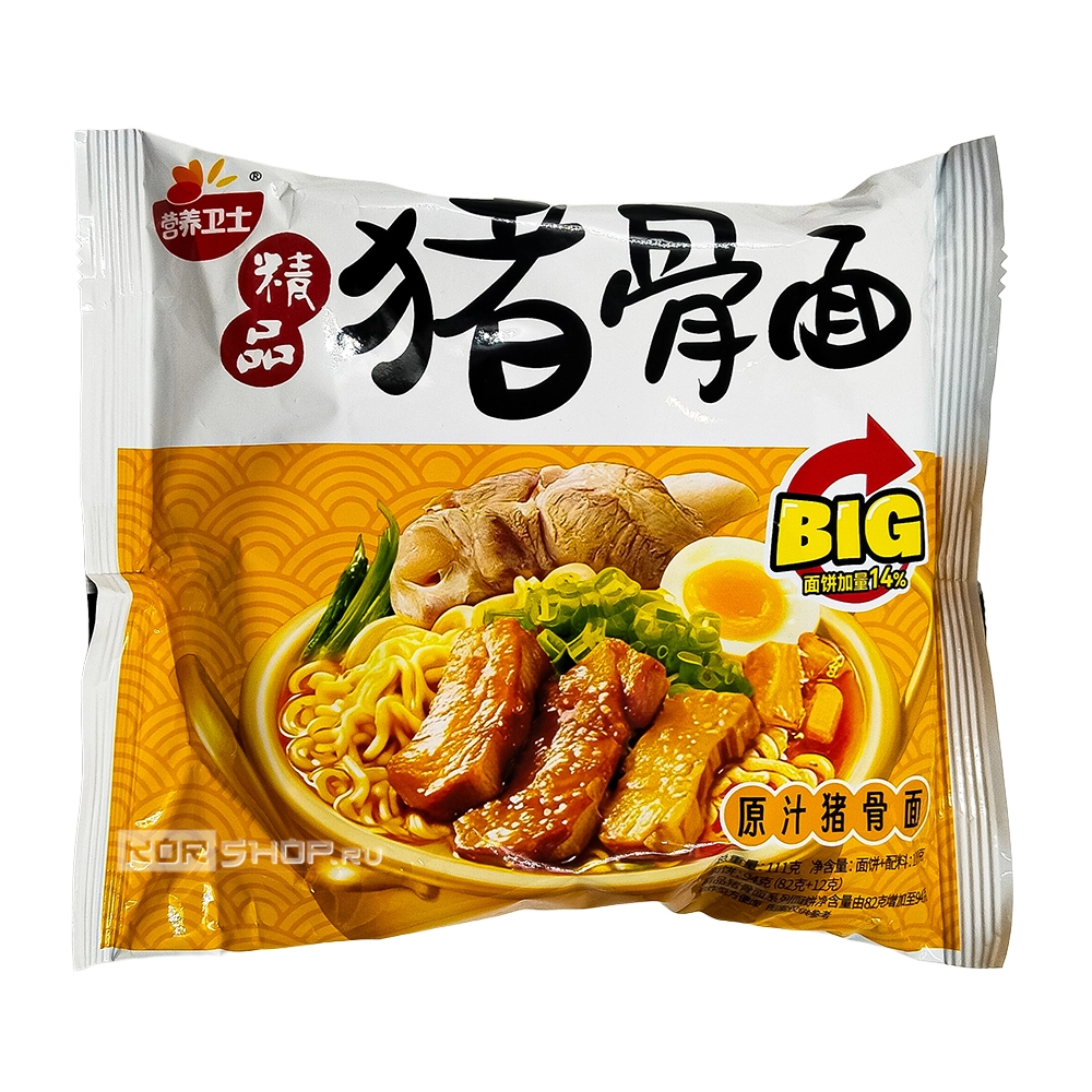 Лапша б/п со вкусом свинины Инъян Вэйши / Yingyangweishi, Китай, 108 г Лапша б/п со вкусом свинины Инъян Вэйши / Yingyangweishi, Китай, 108 г