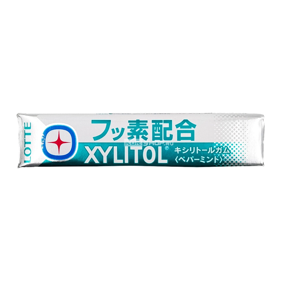Жевательная резинка «Перечная мята» Xylitol + Fluorine Lotte, Япония, 21 г