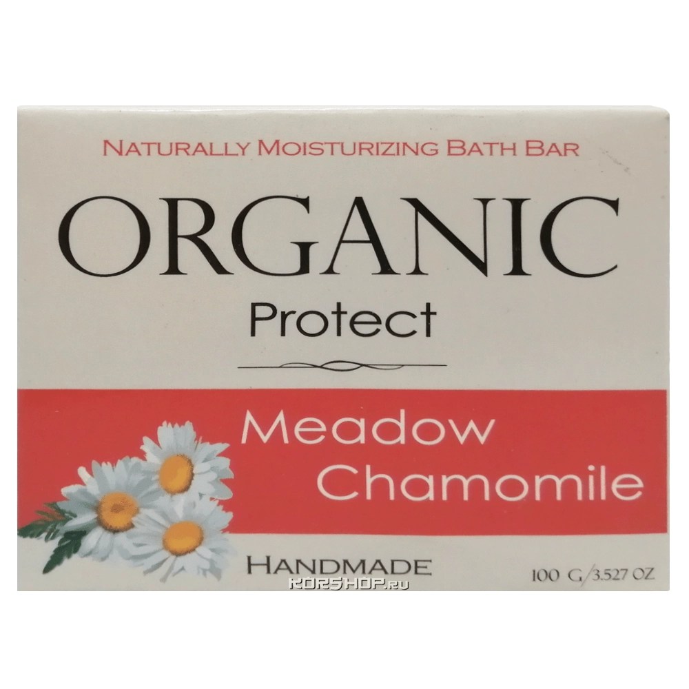 Натуральное мыло ручной работы с экстрактом ромашки Meadow Chamomile Organic Protect, 100 г