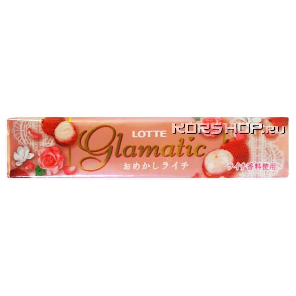 Жевательная резинка «Модный личи» Glamatic Fashionable Litchee, Япония, 21 г...