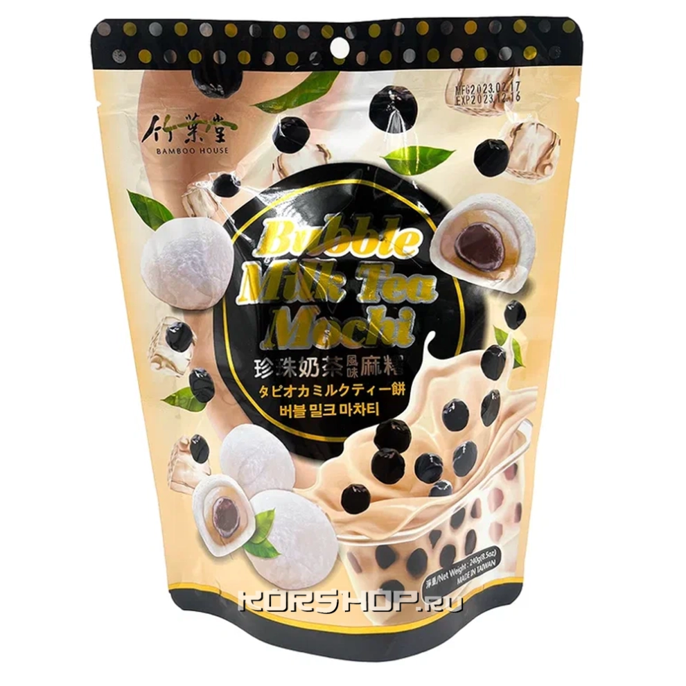 Моти со вкусом молочного чая Баббл Bubble Tea Bamboo House, Тайвань, 240 г (м/у) Моти со вкусом молочного чая Баббл Bubble Tea Bamboo House, Тайвань, 240 г (м/у)
