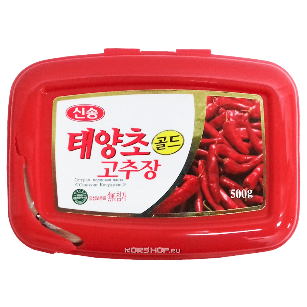 Острая перцовая паста Кочудян Синсонг, Корея, 500 г (уценка, треснутая крышка) Острая перцовая паста Кочудян Синсонг, Корея, 500 г (уценка, треснутая крышка)