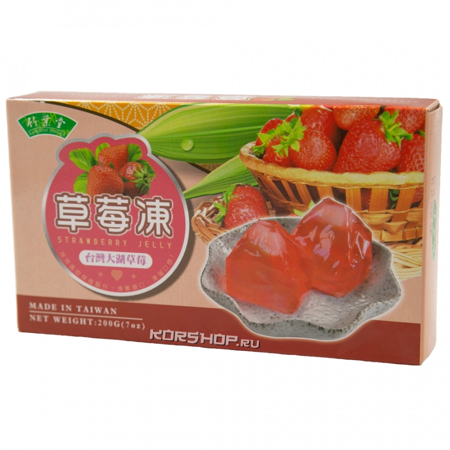 Желе Клубника Bamboo House, Тайвань, 200 г Желе Клубника Bamboo House, Тайвань, 200 г
