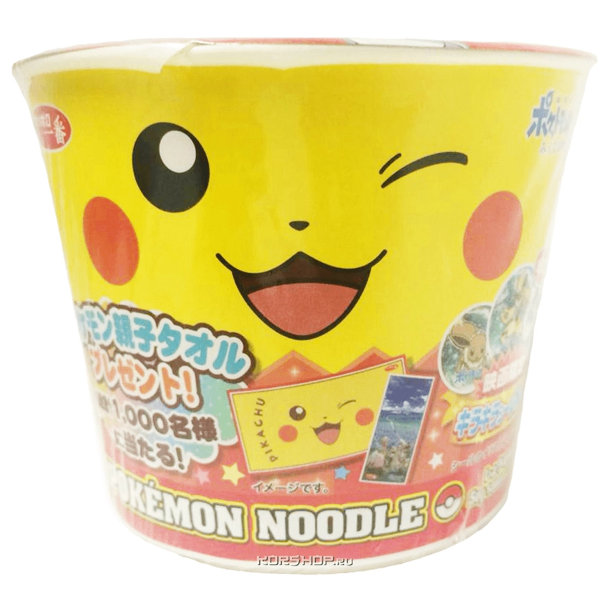 Детская Покемон лапша с морепродуктами DAIKOKU «Дайкоку» с наклейкой, Япония, 37 г Детская Покемон лапша с морепродуктами DAIKOKU «Дайкоку» с наклейкой, Япония, 37 г