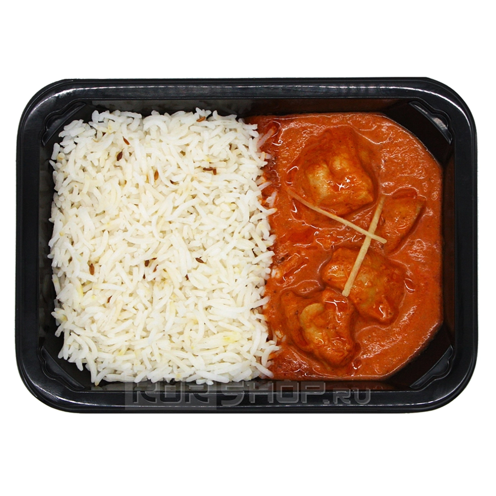 Курица в томатно-сливочном соусе c рисом басмати Ashokas, 300 г
