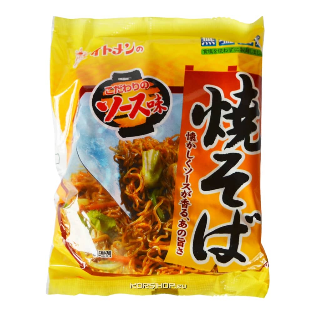 Гречневая лапша в темном соусе Якисоба Yakisoba ITOMEN «Итомен», Япония, 87 г