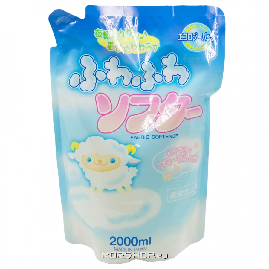 Кондиционер для стирки «Воздушная мягкость» Fuwafuwa Rocket Soap м/у, Япония, 2000 мл Кондиционер для стирки «Воздушная мягкость» Fuwafuwa Rocket Soap м/у, Япония, 2000 мл