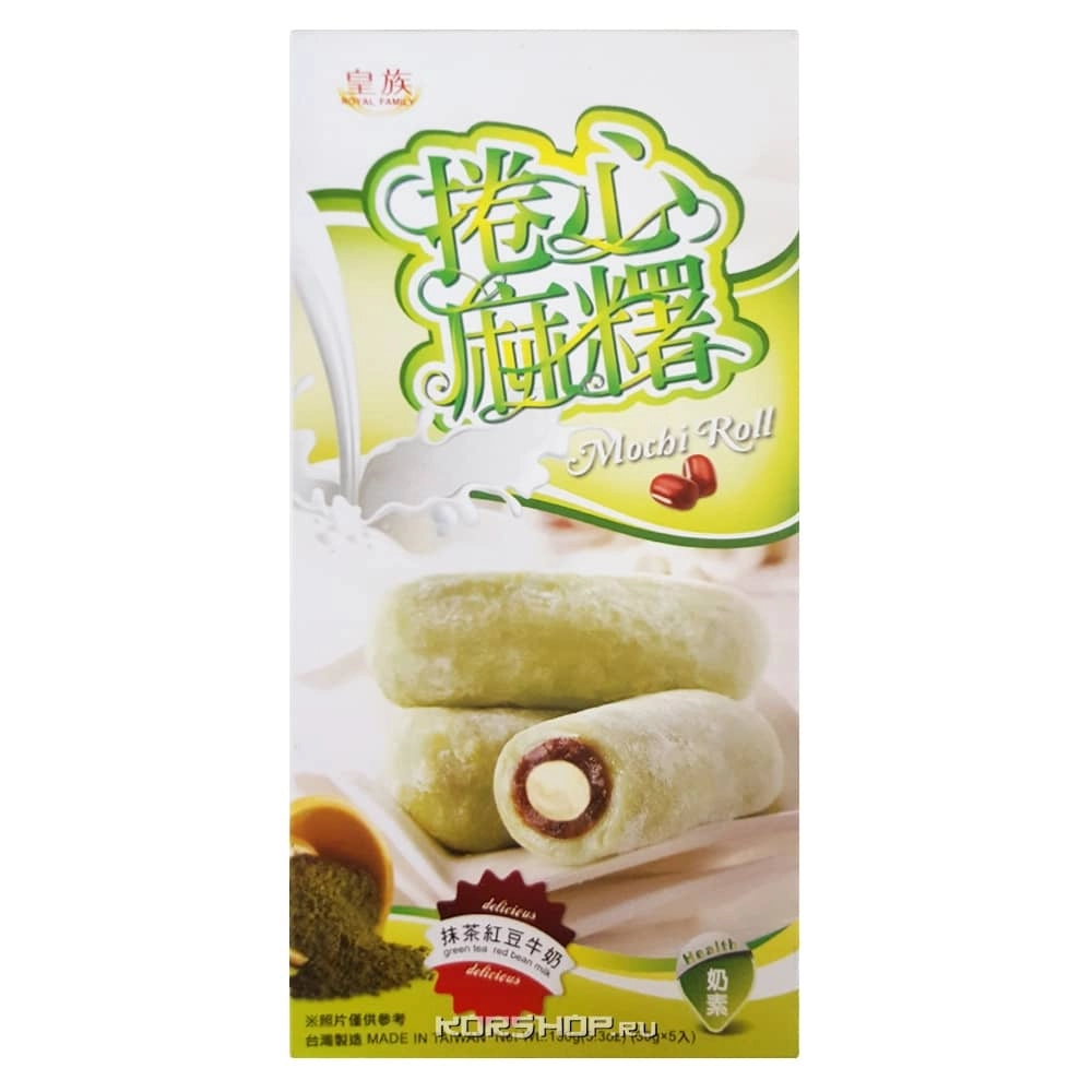 Моти-Ролл Зеленый чай Матча с Адзуки Q-idea, Тайвань, 150 г