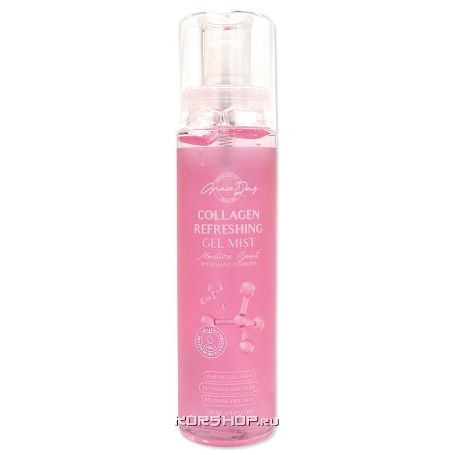 Гель мист для лица с коллагеном Collagen Refreshing Gel Mist Grace Day, Корея, 120 мл Гель мист для лица с коллагеном Collagen Refreshing Gel Mist Grace Day, Корея, 120 мл