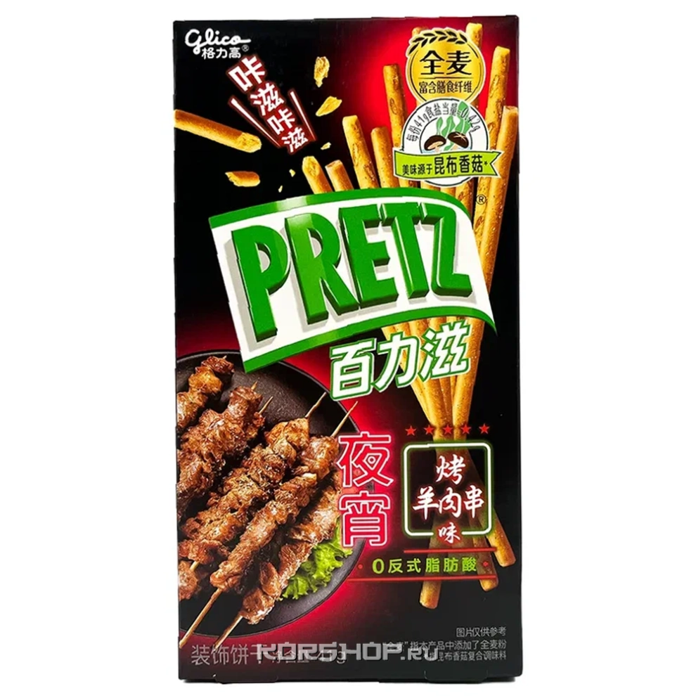 Печенье Палочки со вкусом кебаба Pretz, Китай, 41 г Печенье Палочки со вкусом кебаба Pretz, Китай, 41 г