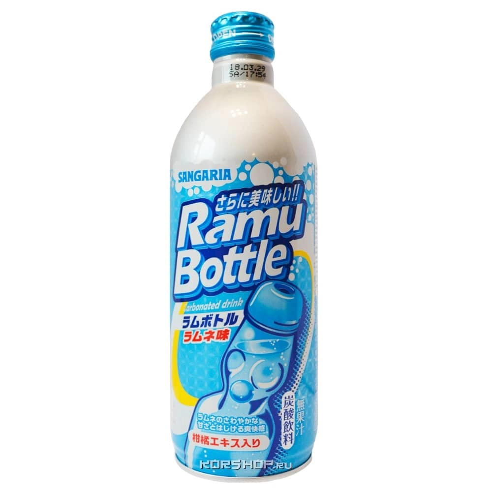 Безалкогольный газированный напиток Рамунэ Sangaria Ramune, Япония, 500 мл Безалкогольный газированный напиток Рамунэ Sangaria Ramune, Япония, 500 мл