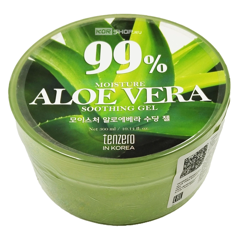 Увлажняющий и успокаивающий гель с экстрактом алоэ (Moisture Aloe Vera Soothing Gel) Tenzero, Корея, 300 мл