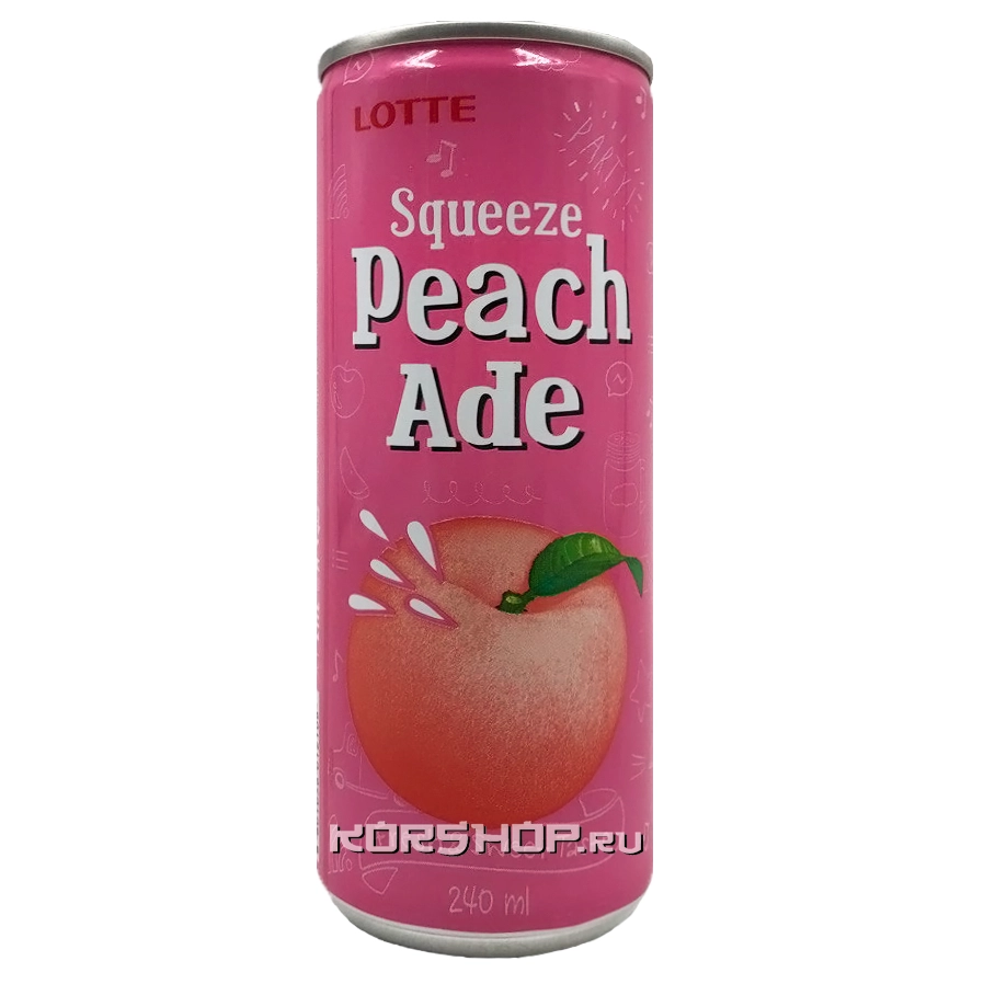 Сокосодержащий б/а напиток Персик Сквиз Squeeze Lotte, Корея, 240 мл Сокосодержащий б/а напиток Персик Сквиз Squeeze Lotte, Корея, 240 мл