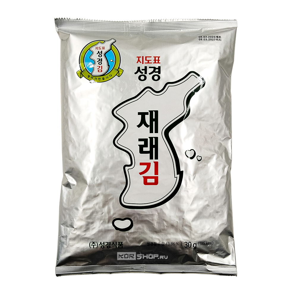 Чипсы из водорослей нори Сун Гьён Фуд / Sung Gyung Food, Корея, 30 г