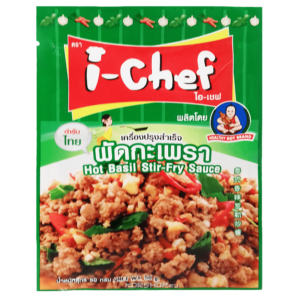 Соус для жарки Острый Базилик Healthy Boy, Таиланд, 50 г