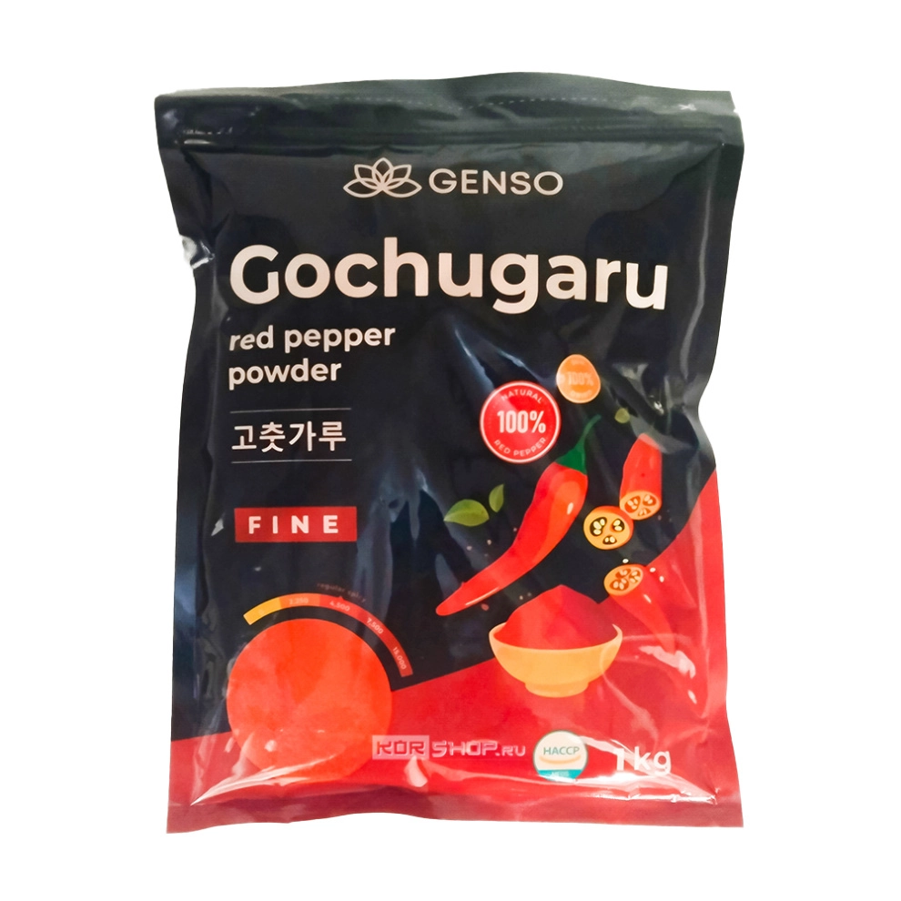 Перец чили красный мелкого помола Кочукару Gochugaru Genso, Китай, 1 кг