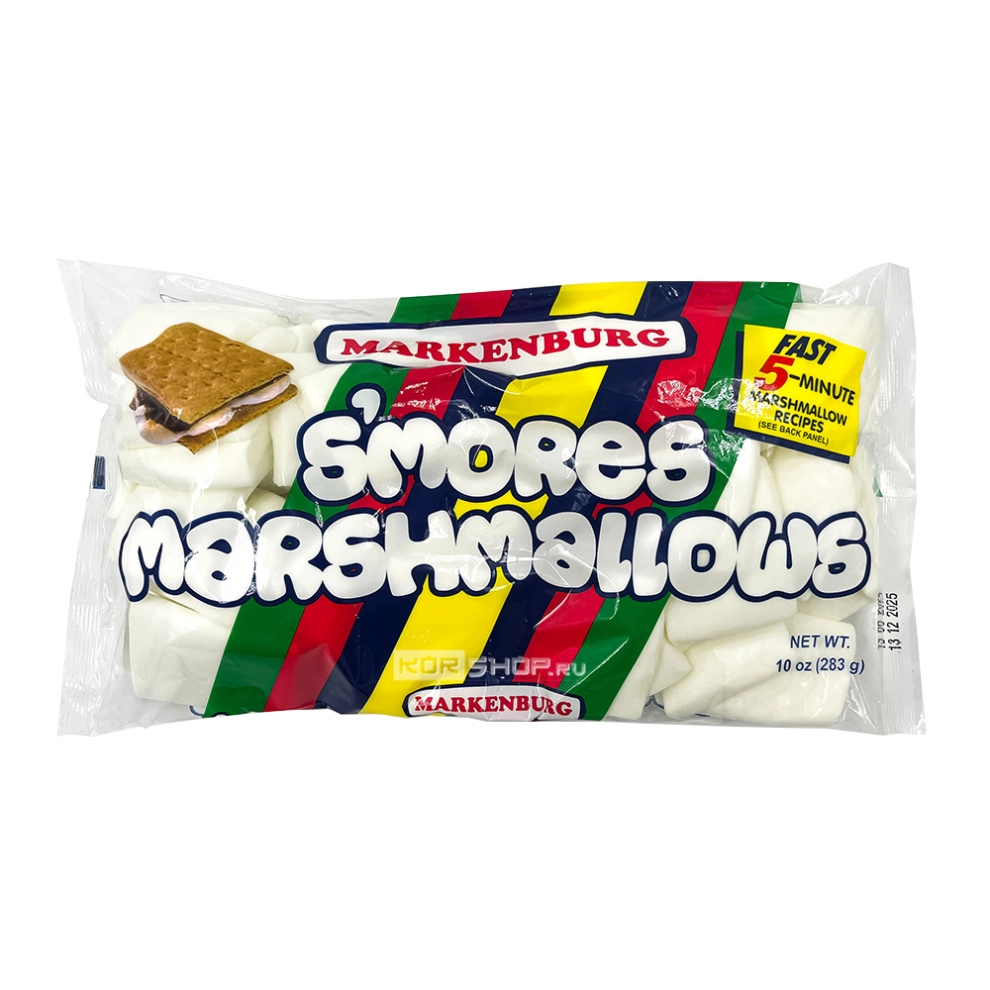 Зефир маршмеллоу для сэндвича S'MORES Markenburg, Филиппины, 283 г Зефир маршмеллоу для сэндвича S'MORES Markenburg, Филиппины, 283 г