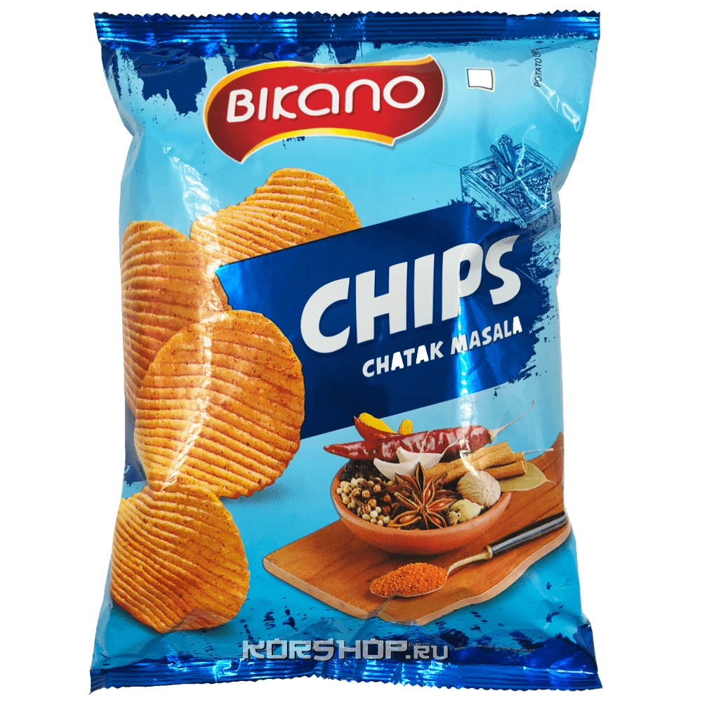 Картофельные чипсы со специями Chatak Masala Bikano, Индия, 60 г Картофельные чипсы со специями Chatak Masala Bikano, Индия, 60 г