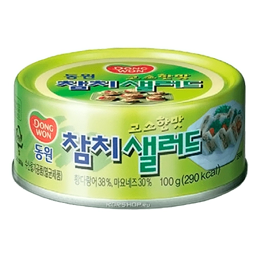 Консервированный салат из тунца Dongwon, Корея, 100 г