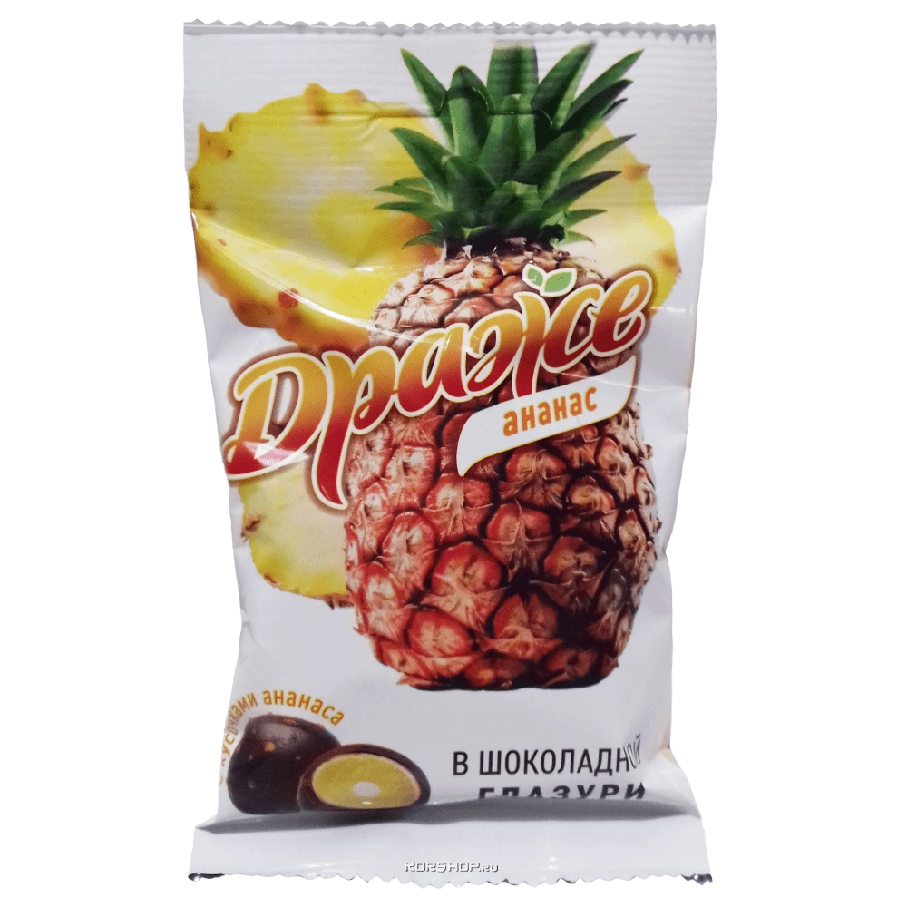 Жевательные драже в шоколаде со вкусом ананаса Гермен, 51 г