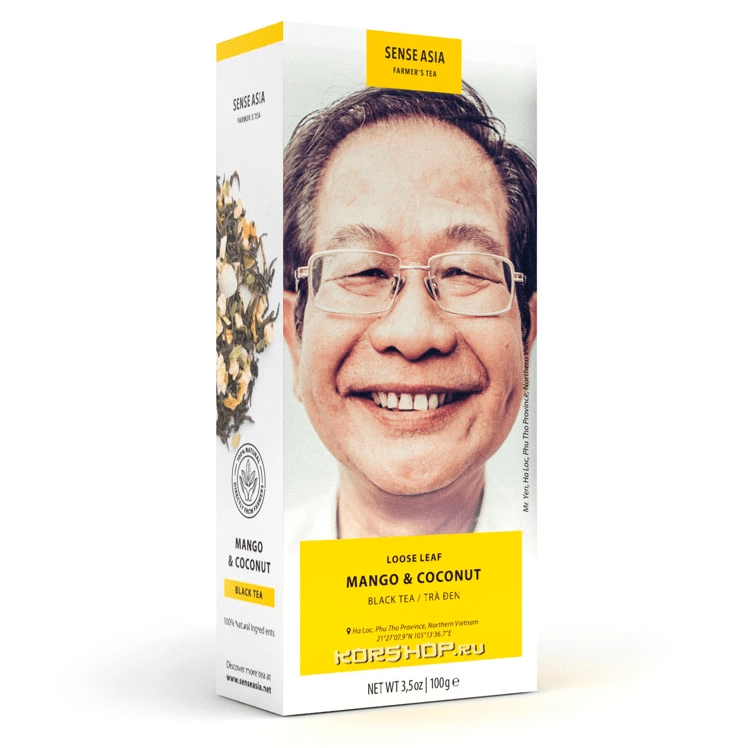 Черный чай Манго и Кокос Farmer's Tea Sense Asia, Вьетнам, 100 г Черный чай Манго и Кокос Farmer's Tea Sense Asia, Вьетнам, 100 г