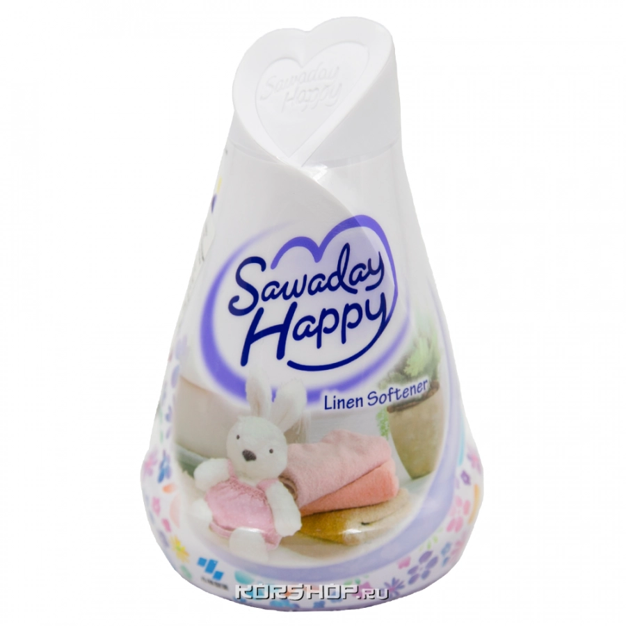 Освежитель воздуха для комнаты с ароматом Кондиционера для Белья Parfum Linen Softener Happy Kobayashi, Япония, 120 г