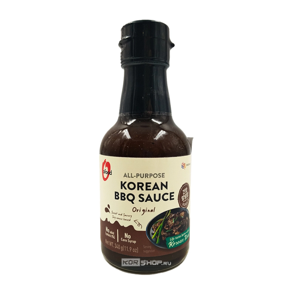 Корейский соус оригинальный для барбекю (универсальный) All-Purpose Korean BBQ Sauce O`Food Daesang, Корея, 340 г Корейский соус оригинальный для барбекю (универсальный) All-Purpose Korean BBQ Sauce O`Food Daesang, Корея, 340 г